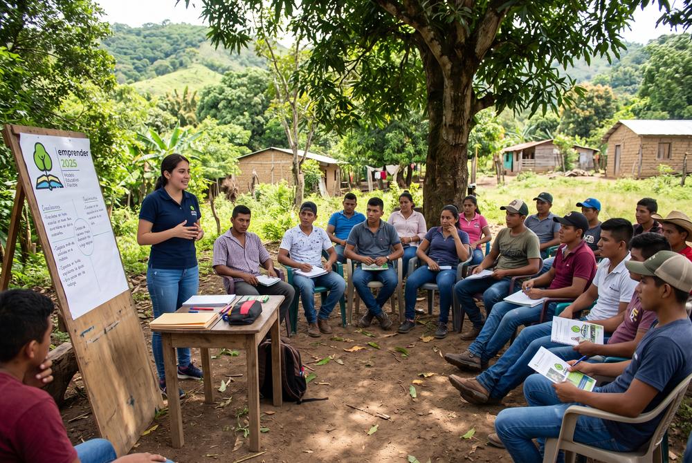 Jornada de formación comunitaria al aire libre con líderes de la comunidad